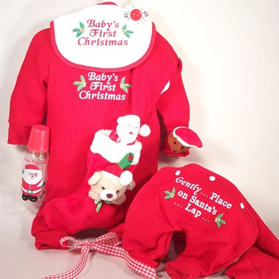 baby's first christmas outfit