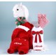 Christmas Outfit, Santa Hat, & Bib Personalized Baby Gift-Girl