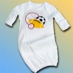 Sport Balls Baby Gown