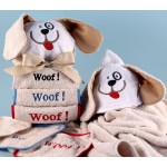 Woof, Woof, Woof Hooded Towel Baby Gift