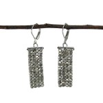 Rectangle Cubist Earrings - silver - WorldFinds
