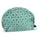 Flower of Life Cosmetic Bag Grey/Turquoise - Global Groove (P)