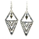 Pyramid Earrings - Grays - Lucias Imports (J)