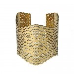 Lacey Brass Cutout Cuff - WorldFinds