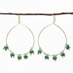 Delicate Droplet Earrings in Teal - WorldFinds