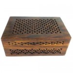 Handmade Lattice Cutwork Wood Box - Matr Boomie (B)