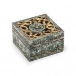 Antiqued Metal and Wood Cut Out Box - Matr Boomie (B)