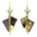 Full Sail Brass Earrings - Brass Images (E)