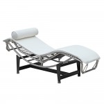Fine Mod Imports Adjustable Chaise, White