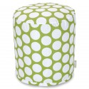 Hot Green Large Polka Dot Small Pouf - Indoor