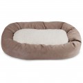 24" Pearl Villa Collection Sherpa Bagel Bed
