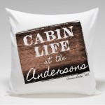 Cabin Throw Pillow-Cabin Life