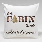 Cabin Throw Pillow-Cabin Time