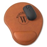 Personalized Rawhide Mouse Pad - Circle